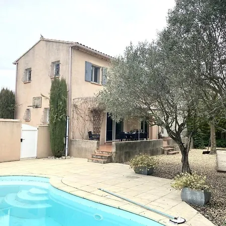 Avec Piscine, 10 Pers, Carpentras, 145m², 5 Ch, Jardin, Clim, Proche Luberon - Fr-1-767-12 * Carpentras